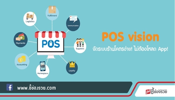 POS vision จัดระบบร้านโคตรง่าย! ไม่ต้องโหลด App!